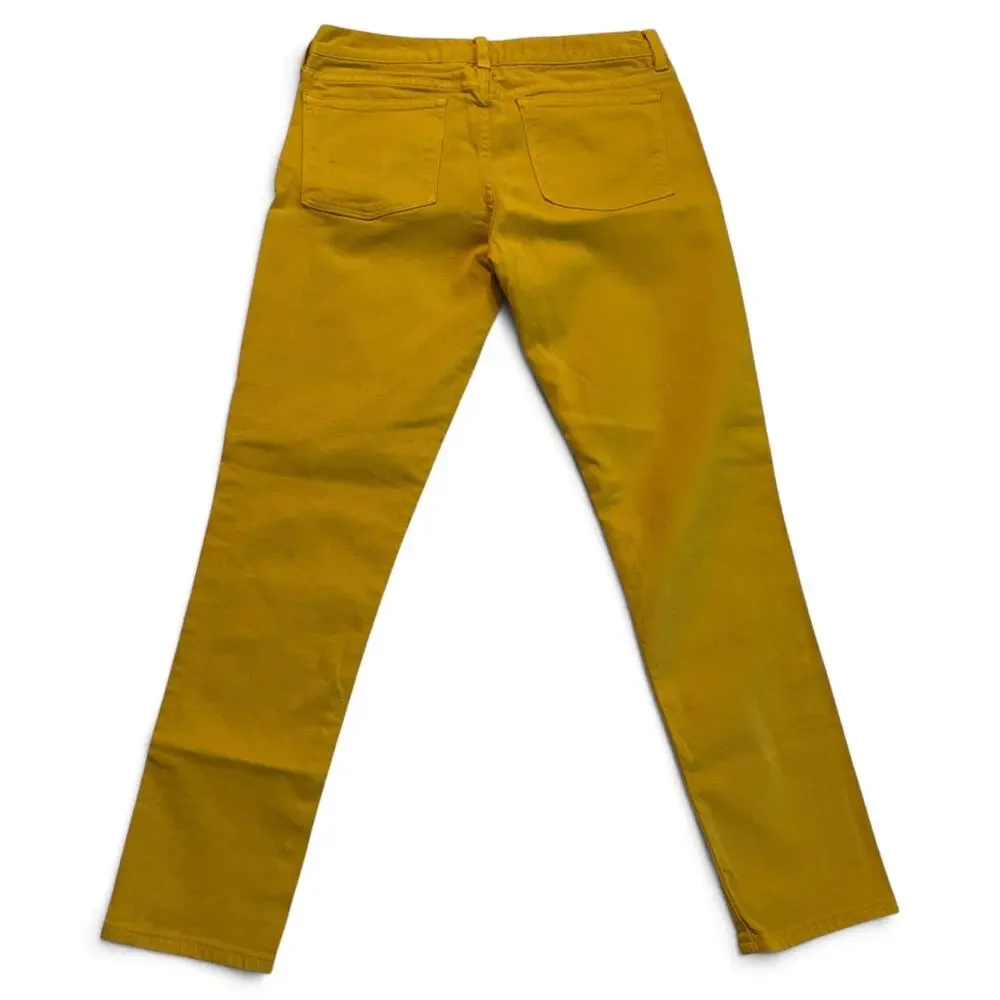 J.Crew, Toothpick, Ankle, Jeans, Women’s, 28, Mustard Yellow, Skinny, Stretch.